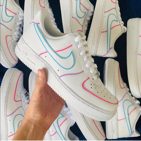 Nike Shoes - Rainbow Rare Air Force 1